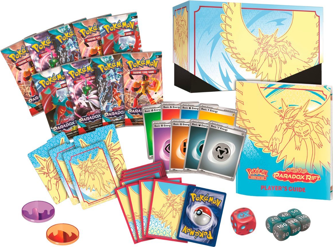 Pokemon TCG 美版 Scarlet & Violet SV4「Paradox Rift」Elite Trainer Box - Roaring Moon