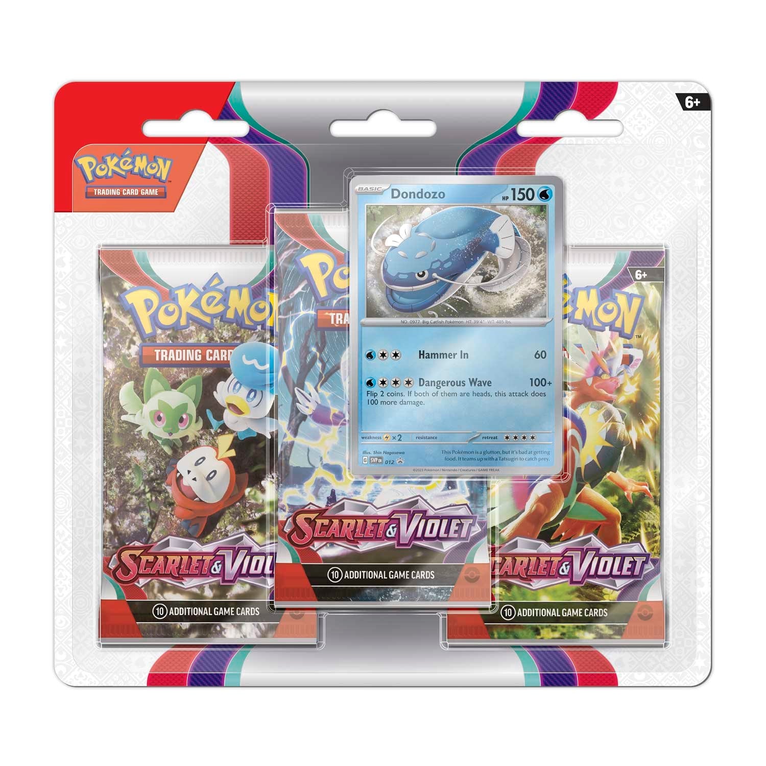 Pokemon TCG 美版 Scarlet & Violet SV1「Scarlet & Violet」3 Booster Blister - Dondozo