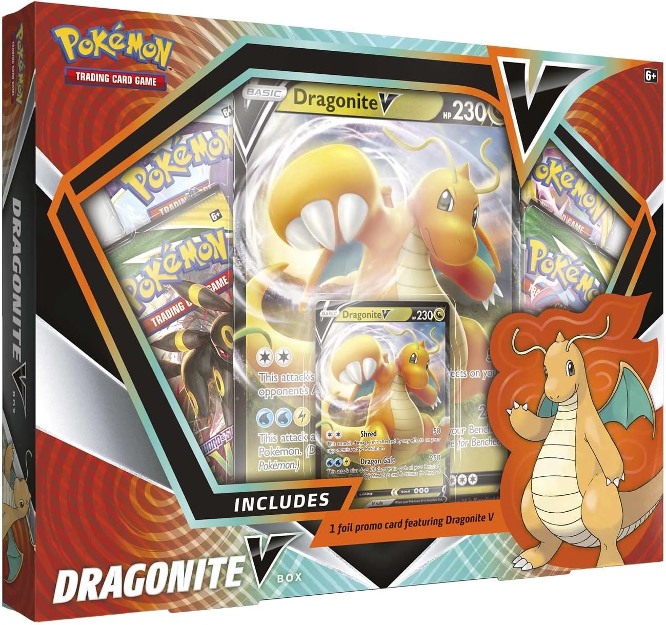 Pokemon TCG 美版 Sword & Shield Dragonite V Box
