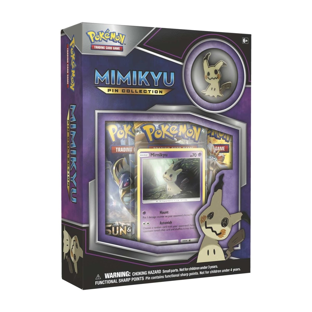 Pokemon TCG 美版 Sun & Moon Mimikyu Pin Collection