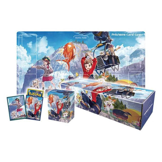 Pokemon TCG 日版 劍&盾 「ラバープレイマットセット マサル＆ユウリ」卡遊周邊套裝