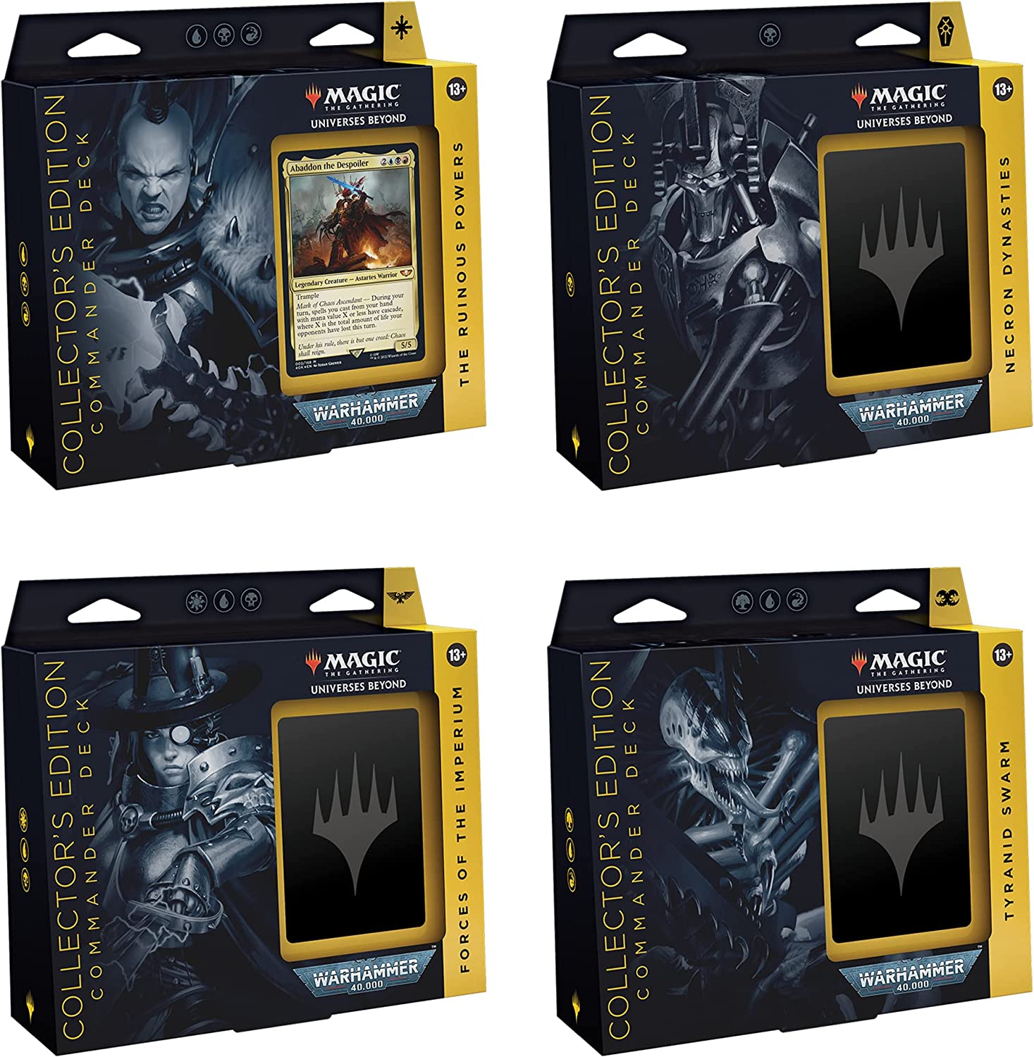 MTG Universes Beyond: Warhammer 40,000 (40K) Collector's Edition Commander Decks - 一套-4個
