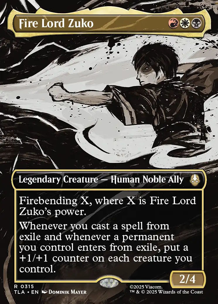 TLA 315 Fire Lord Zuko (0315 - Borderless) R