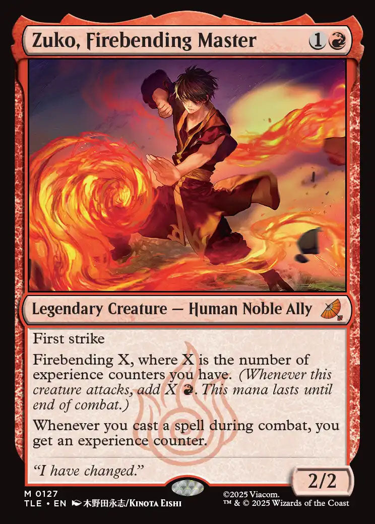 TLE 127 Zuko, Firebending Master M