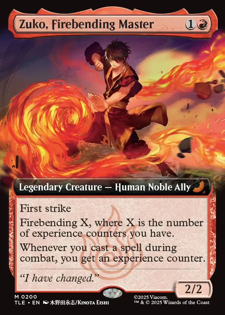 TLE 200 Zuko, Firebending Master (0200 - Extended Art) M