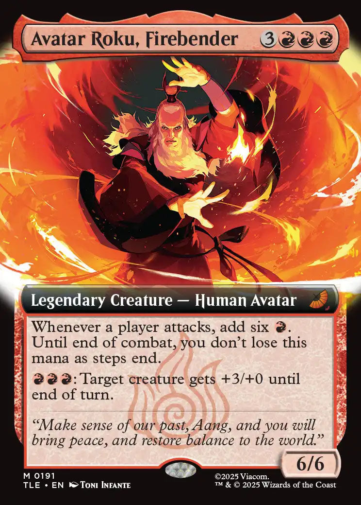 TLE 191 Avatar Roku, Firebender (0191 - Extended Art) M