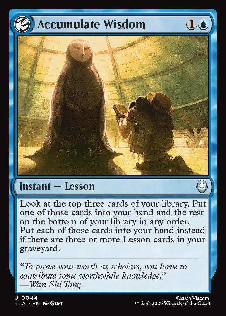 [Foil] TLA 044 Accumulate Wisdom U