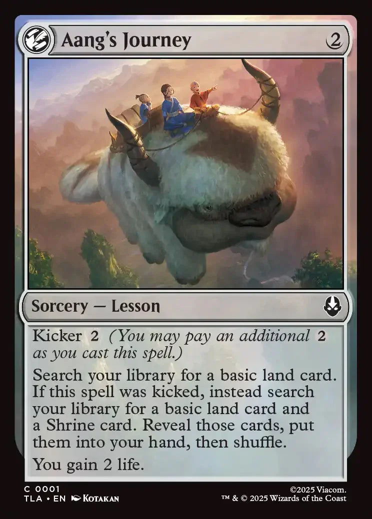 [Foil] TLA 001 Aang's Journey C