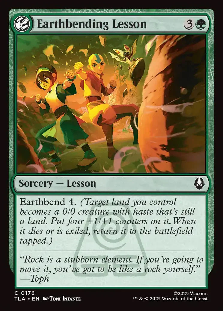 [Foil] TLA 176 Earthbending Lesson C