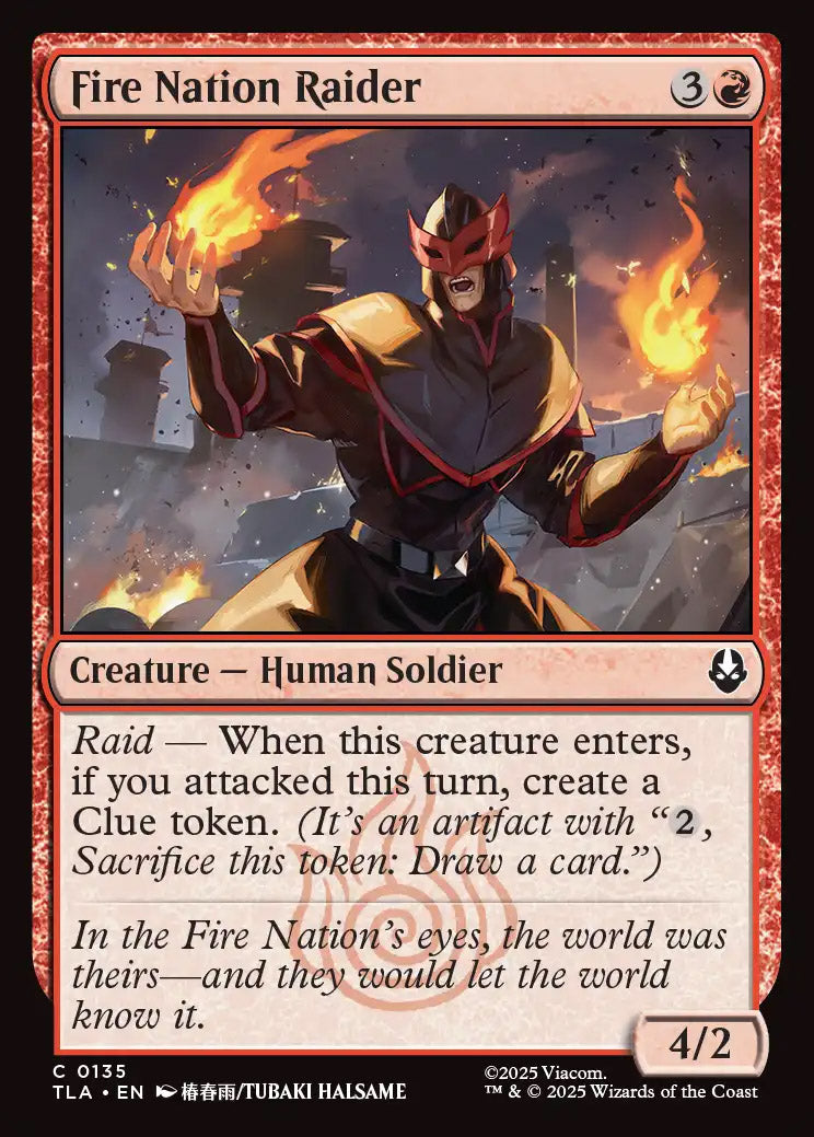 [Foil] TLA 135 Fire Nation Raider C