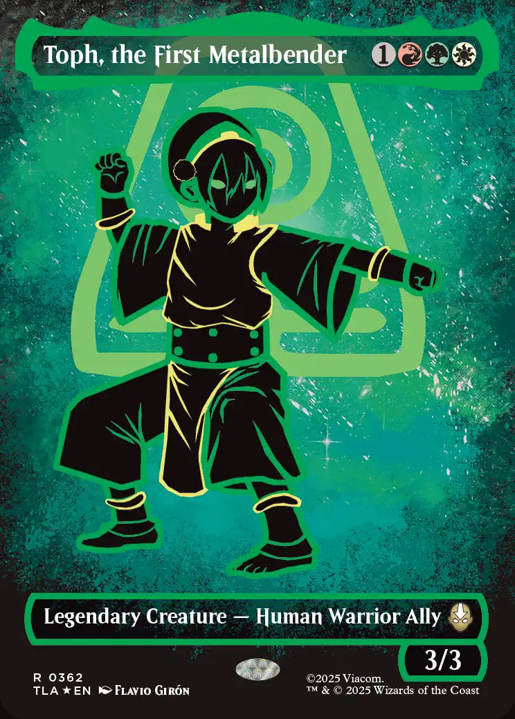[Foil] TLA 362 Toph, the First Metalbender (0362 - Borderless Neon Ink) R