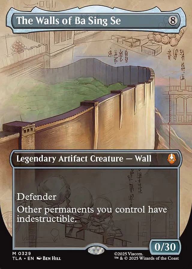 [Foil] TLA 329 The Walls of Ba Sing Se (0329 - Borderless) M