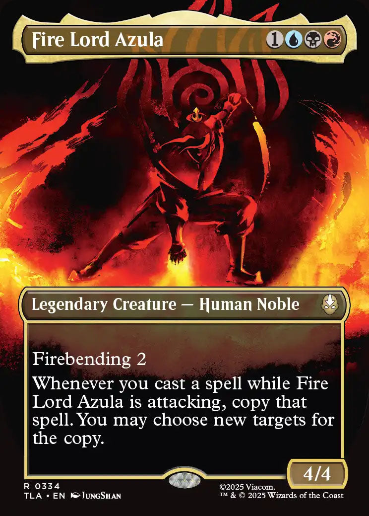 [Foil] TLA 334 Fire Lord Azula (0334 - Borderless) R