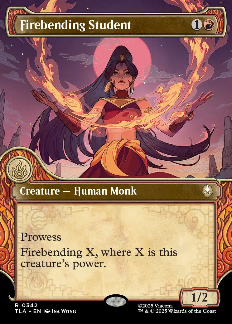 [Foil] TLA 342 Firebending Student (0342 - Showcase) R