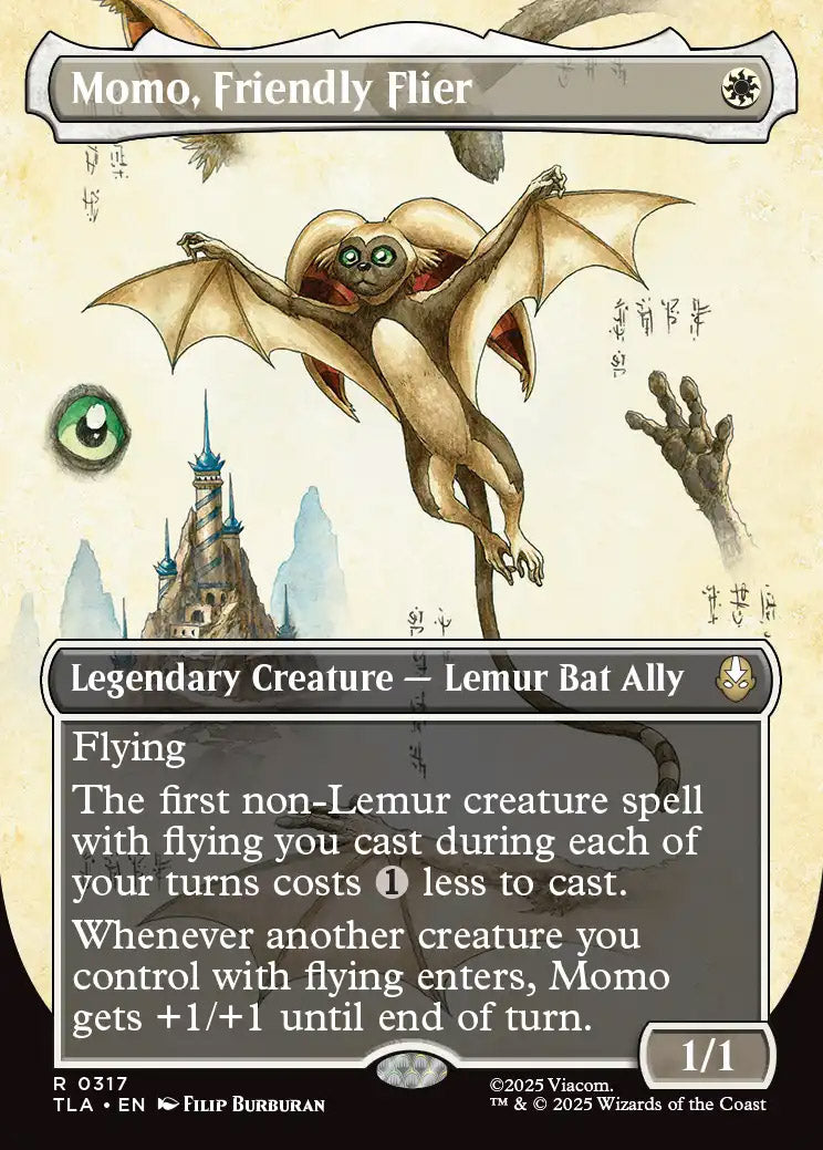 [Foil] TLA 317 Momo, Friendly Flier (0317 - Borderless) R