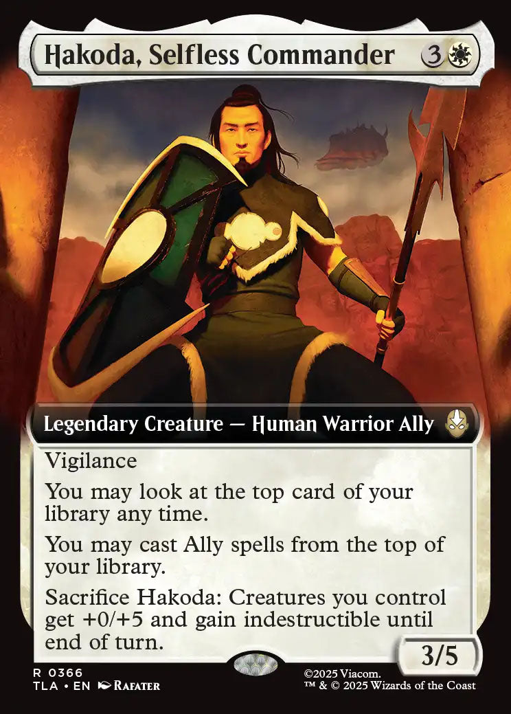 [Foil] TLA 366 Hakoda, Selfless Commander (0366 - Extended Art) R