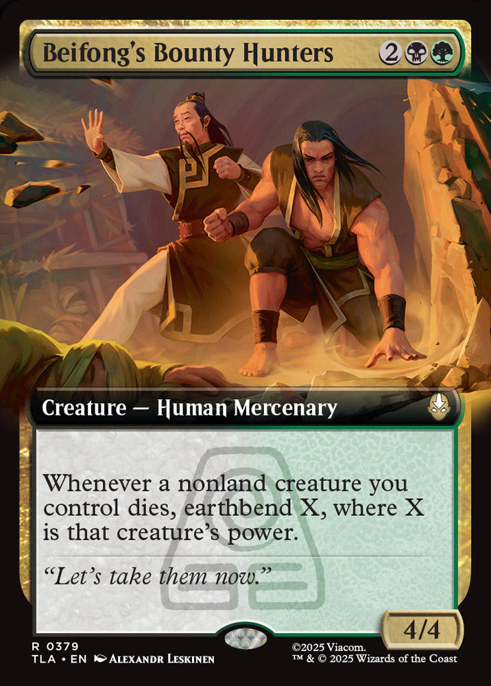 [Foil] TLA 379 Beifong's Bounty Hunters (0379 - Extended Art) R