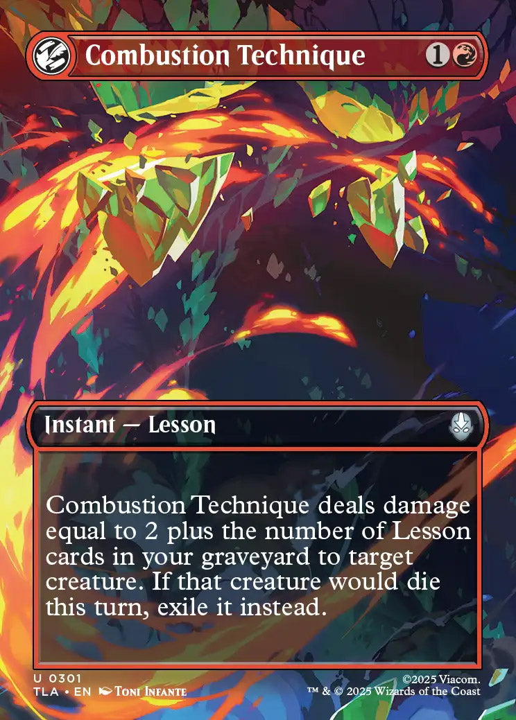 [Foil] TLA 301 Combustion Technique (0301 - Borderless) U