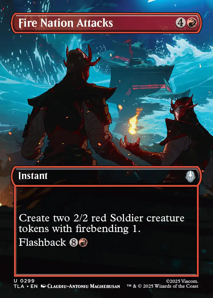 [Foil] TLA 299 Fire Nation Attacks (0299 - Borderless) U