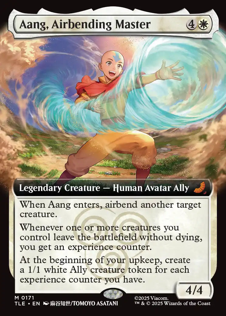 [Foil] TLE 171 Aang, Airbending Master (0171 - Extended Art) M
