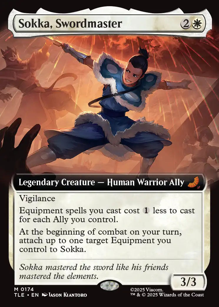 [Foil] TLE 174 Sokka, Swordmaster (0174 - Extended Art) R