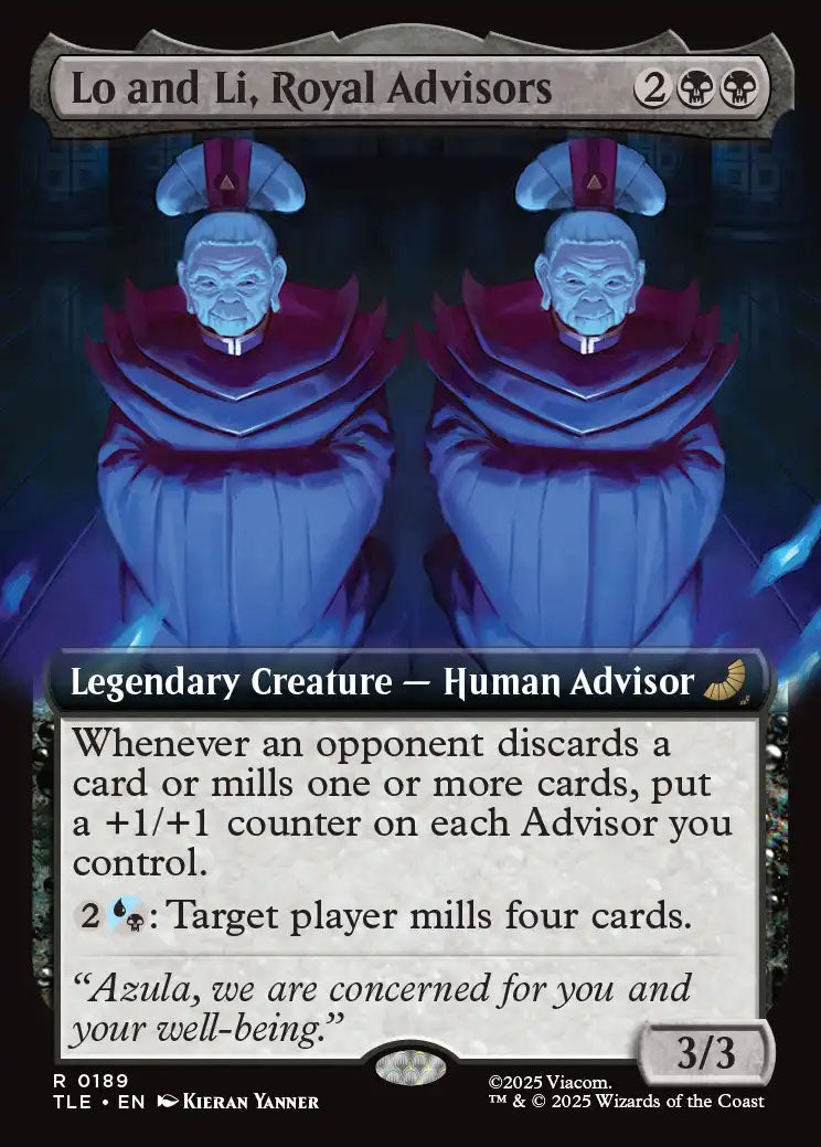 [Foil] TLE 189 Lo and Li, Royal Advisors (0189 - Extended Art) R