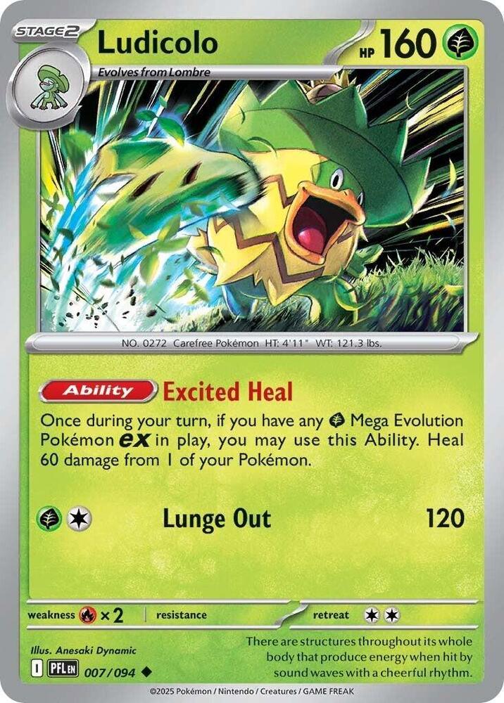 [Reverse Holo] PFL 007/094 Ludicolo U