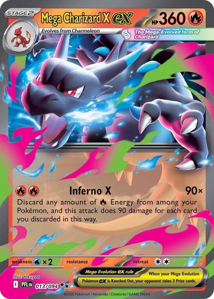 PFL 013/094 Mega Charizard X ex RR