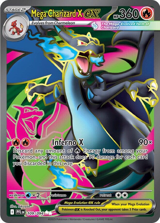 PFL 109/094 Mega Charizard X ex SR