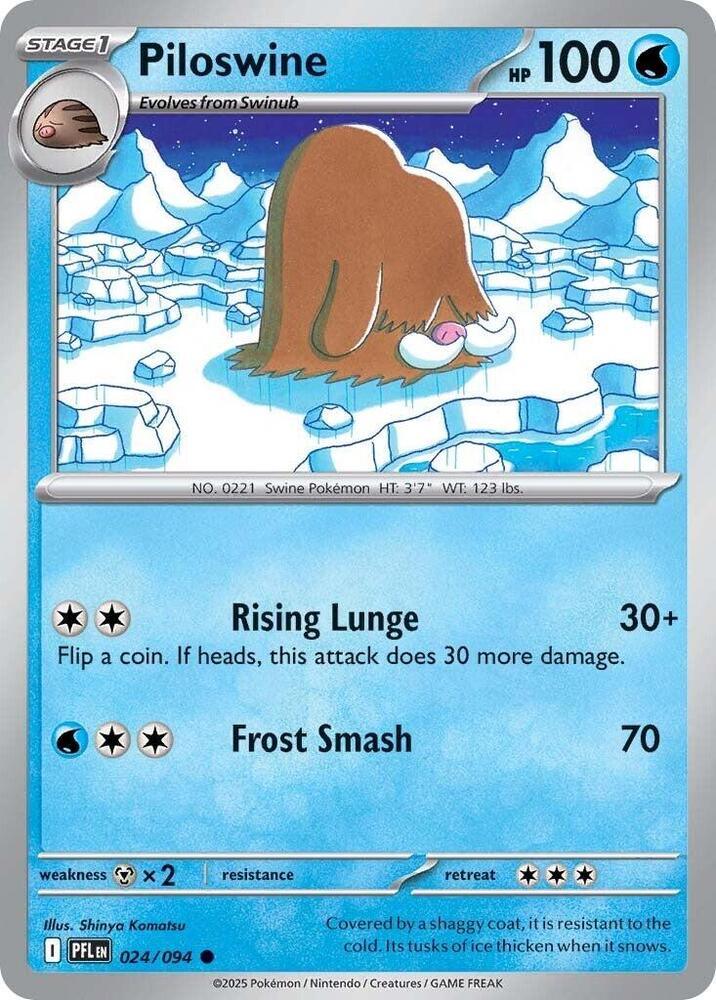 [Reverse Holo] PFL 024/094 Piloswine C