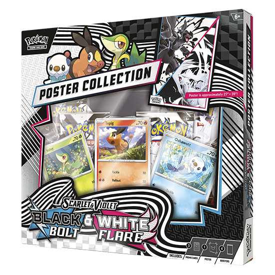 Pokemon TCG 美版 Scarlet & Violet SV10.5「Black Bolt & White Flare」Poster Collection