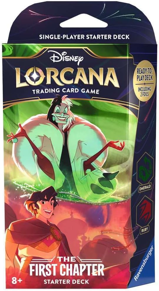 Disney Lorcana TCG (English Version) Set 1「The First Chapter」Single-Player Starter Deck - Ruby & Emerald