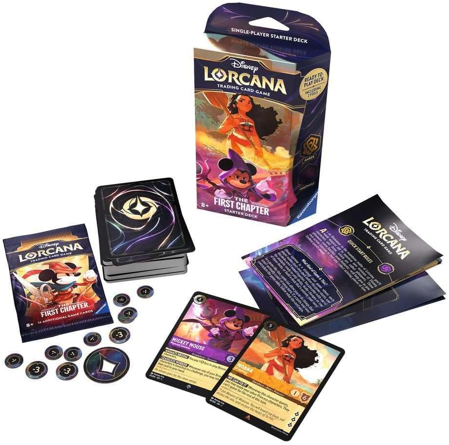 Disney Lorcana TCG (English Version) Set 1「The First Chapter」Single-Player Starter Deck - Amber & Amethyst