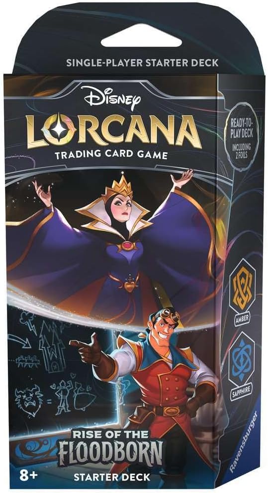 Disney Lorcana TCG (English Version) Set 2「Rise of the Floodborn」Single-Player Starter Deck - Amber & Sapphire