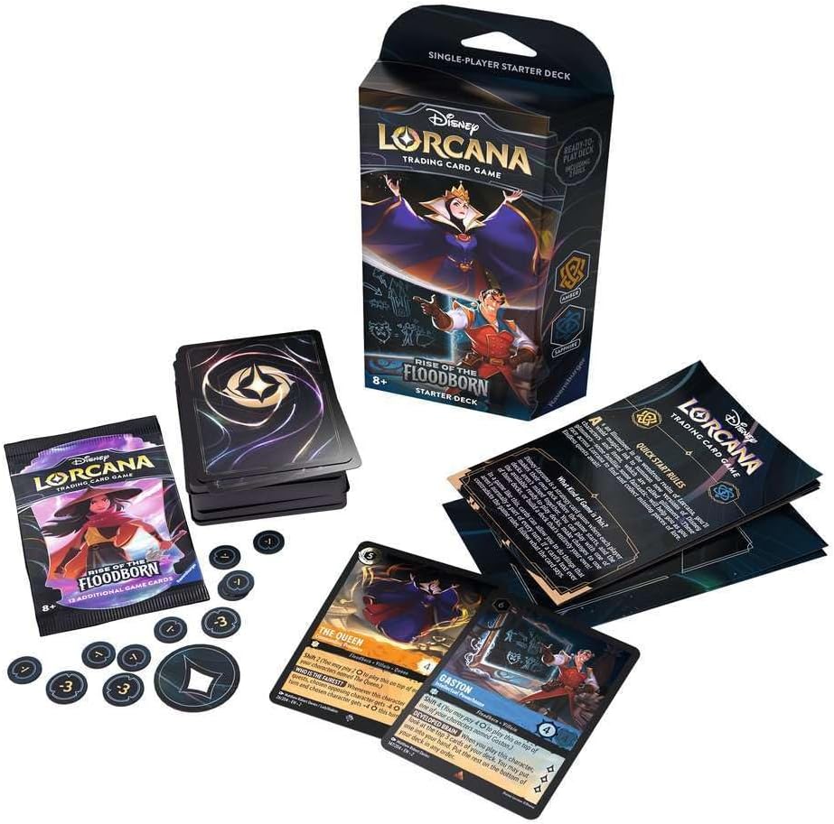 Disney Lorcana TCG (English Version) Set 2「Rise of the Floodborn」Single-Player Starter Deck - Amber & Sapphire