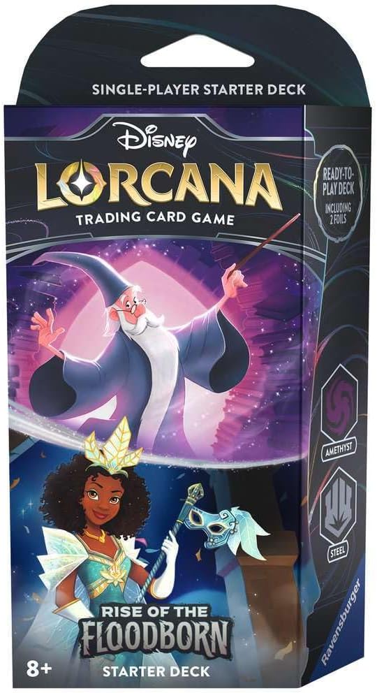 Disney Lorcana TCG (English Version) Set 2「Rise of the Floodborn」Single-Player Starter Deck - Amethyst & Steel