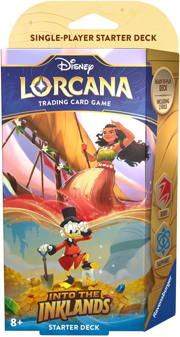 Disney Lorcana TCG (English Version) Set 3「Into the Inklands」Single-Player Starter Deck - Ruby & Sapphire