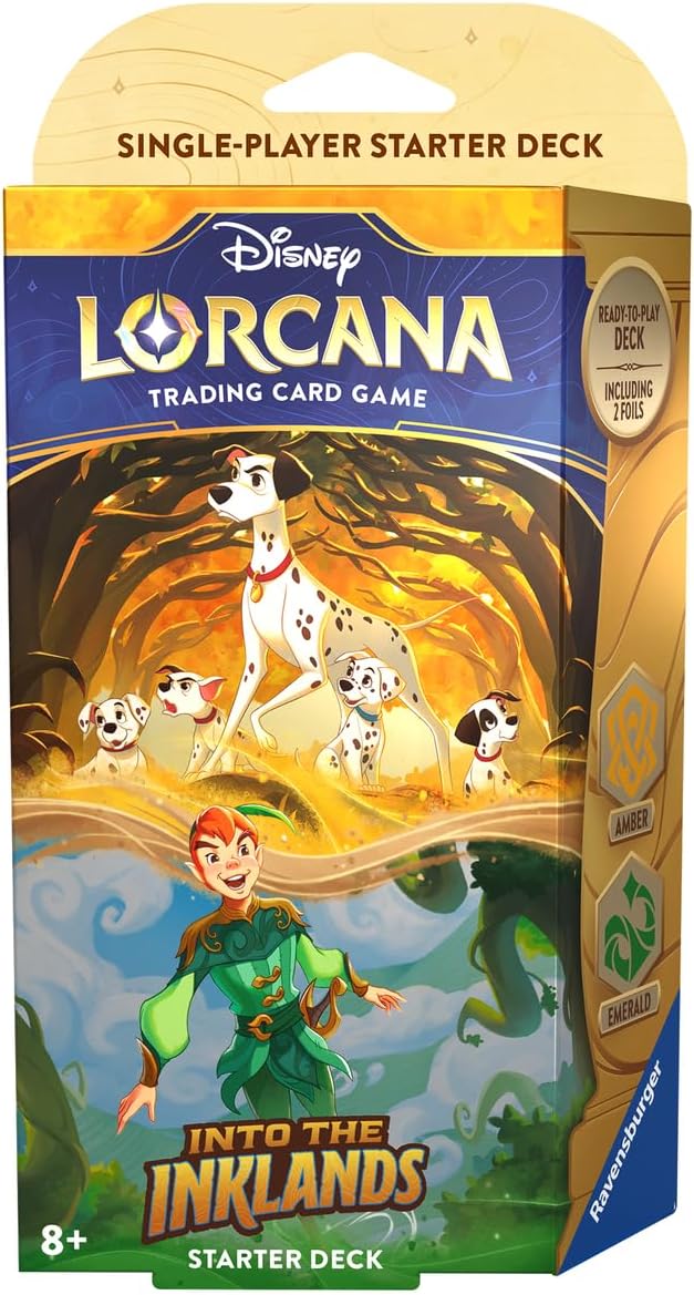 Disney Lorcana TCG (English Version) Set 3「Into the Inklands」Single-Player Starter Deck - Amber & Emerald
