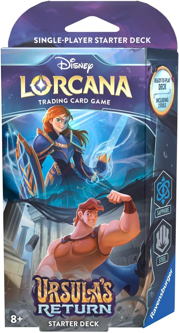 Disney Lorcana TCG (English Version) Set 4「Ursula's Return」Single-Player Starter Deck - Sapphire & Steel