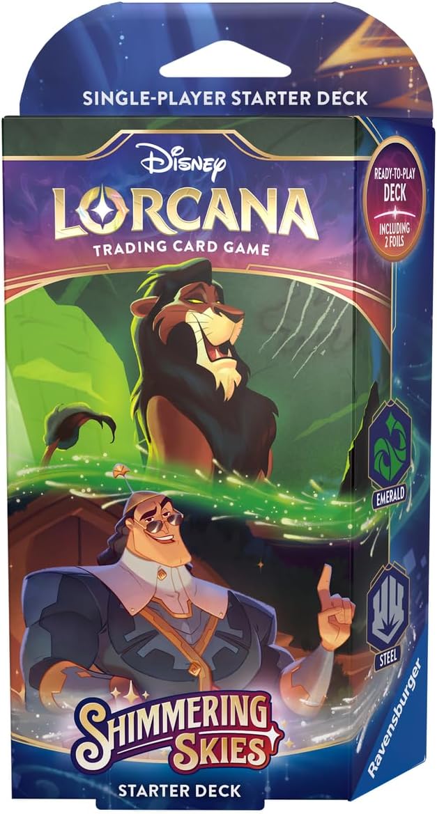 Disney Lorcana TCG (English Version) Set 5「Shimmering Skies」Single-Player Starter Deck - Emerald & Steel