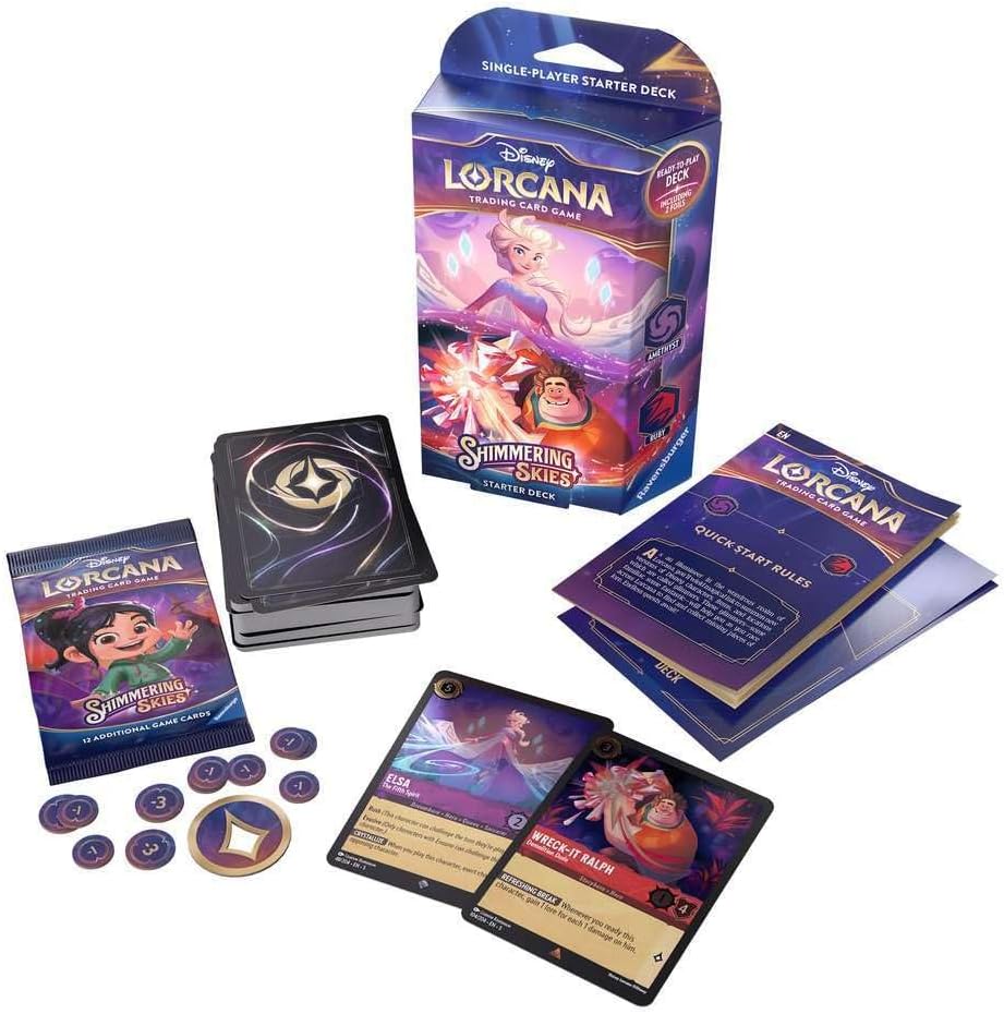 Disney Lorcana TCG (English Version) Set 5「Shimmering Skies」Single-Player Starter Deck - Amethyst & Ruby