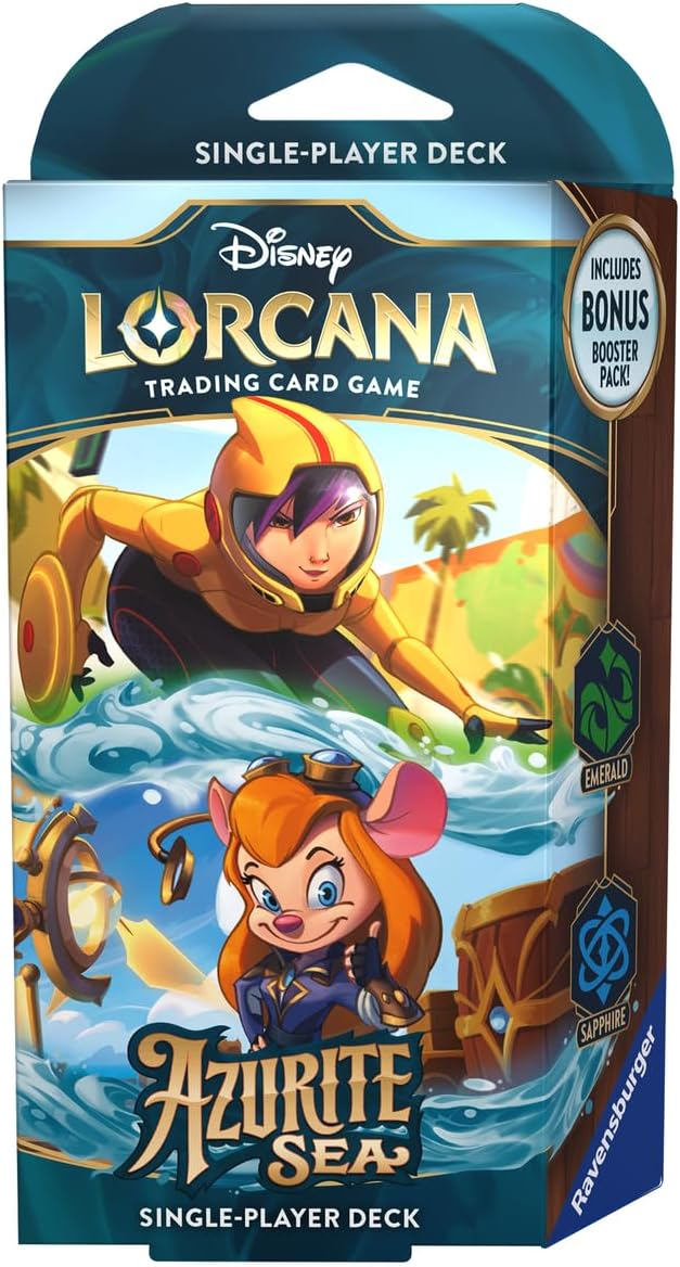 Disney Lorcana TCG (English Version) Set 6「Azurite Sea」Single-Player Starter Deck - Emerald & Sapphire