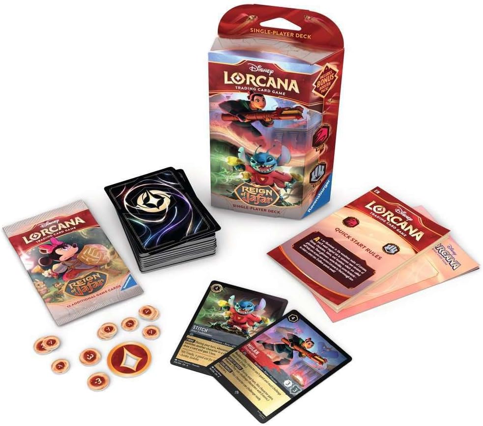 Disney Lorcana TCG (English Version) Set 8「Reign of Jafar」Single-Player Starter Deck - Ruby & Steel