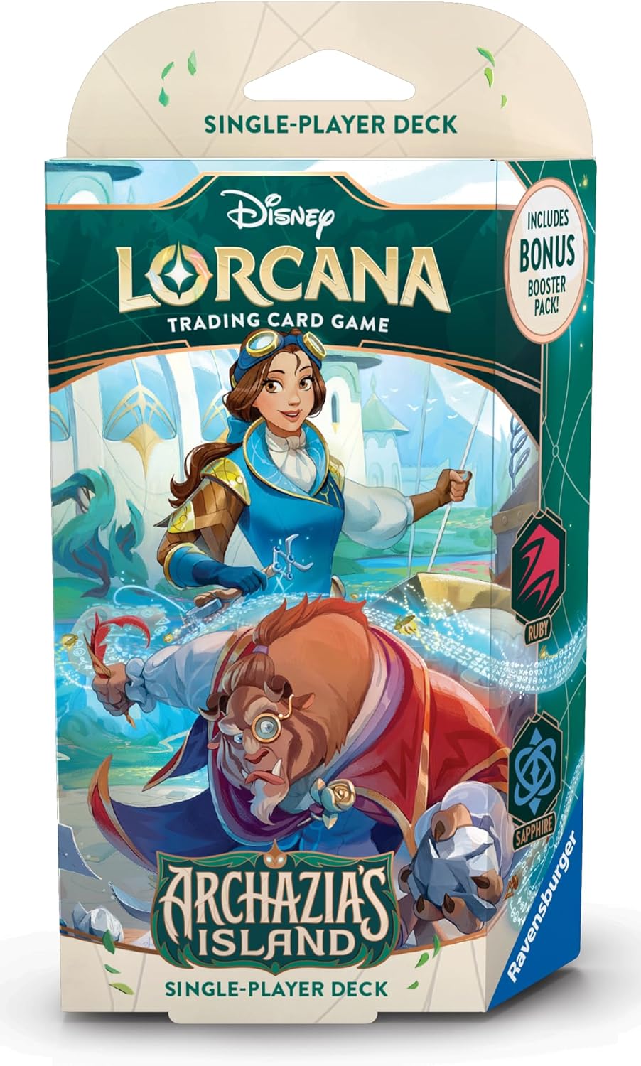 Disney Lorcana TCG (English Version) Set 7「Azurite Sea」Single-Player Starter Deck - Ruby & Sapphire
