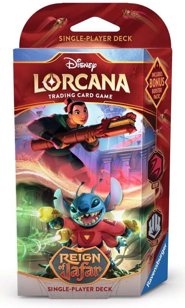Disney Lorcana TCG (English Version) Set 8「Reign of Jafar」Single-Player Starter Deck - Ruby & Steel