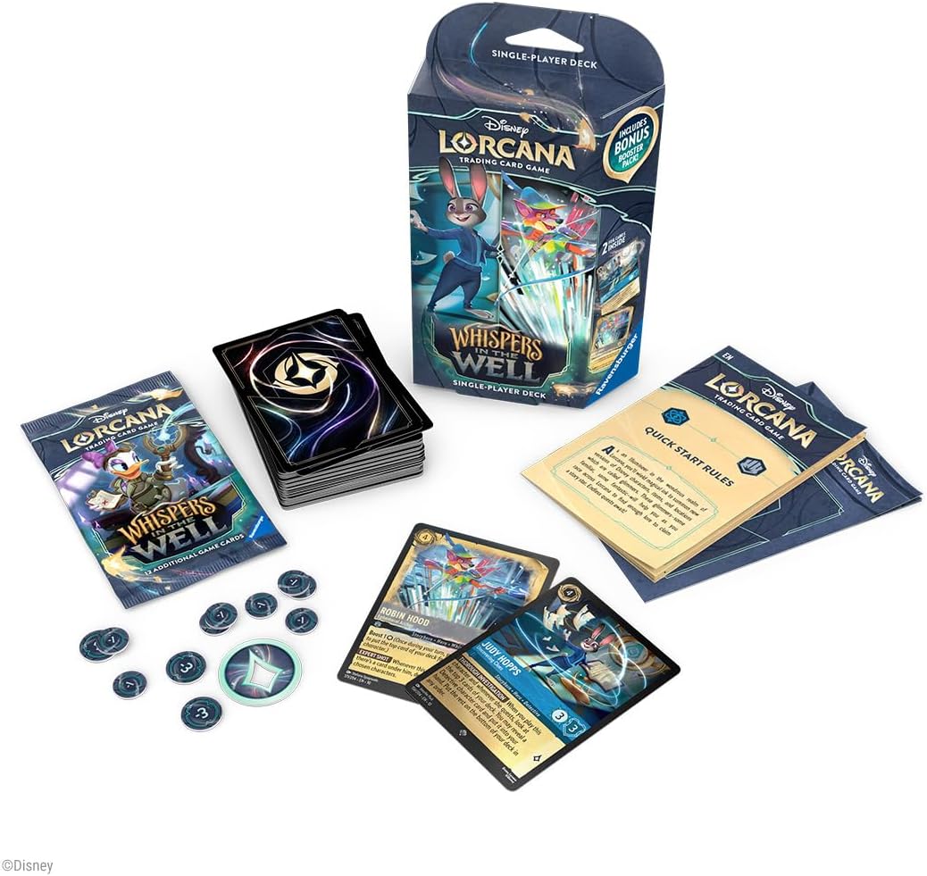 Disney Lorcana TCG (English Version) Set 10「Whispers in the Well」Single-Player Starter Deck - Sapphire & Steel