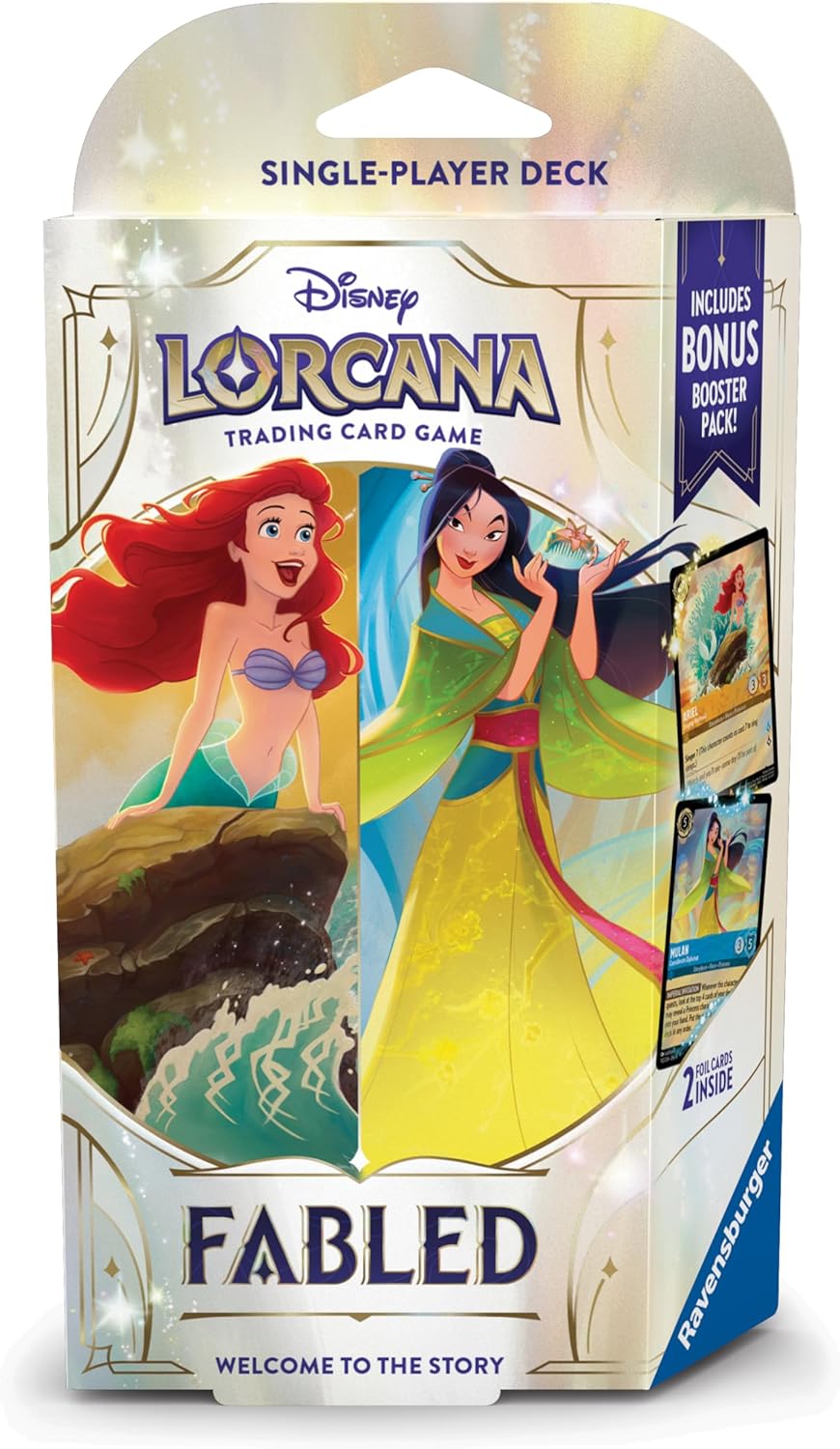 Disney Lorcana TCG (English Version) Set 9「Fabled」Single-Player Starter Deck - Amber & Sapphire