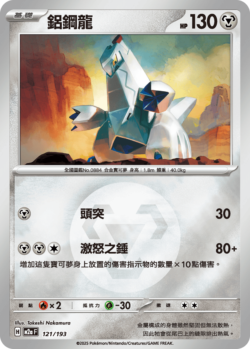 [鏡面閃版-能量標誌]M2aF 121/193 鋁鋼龍 -