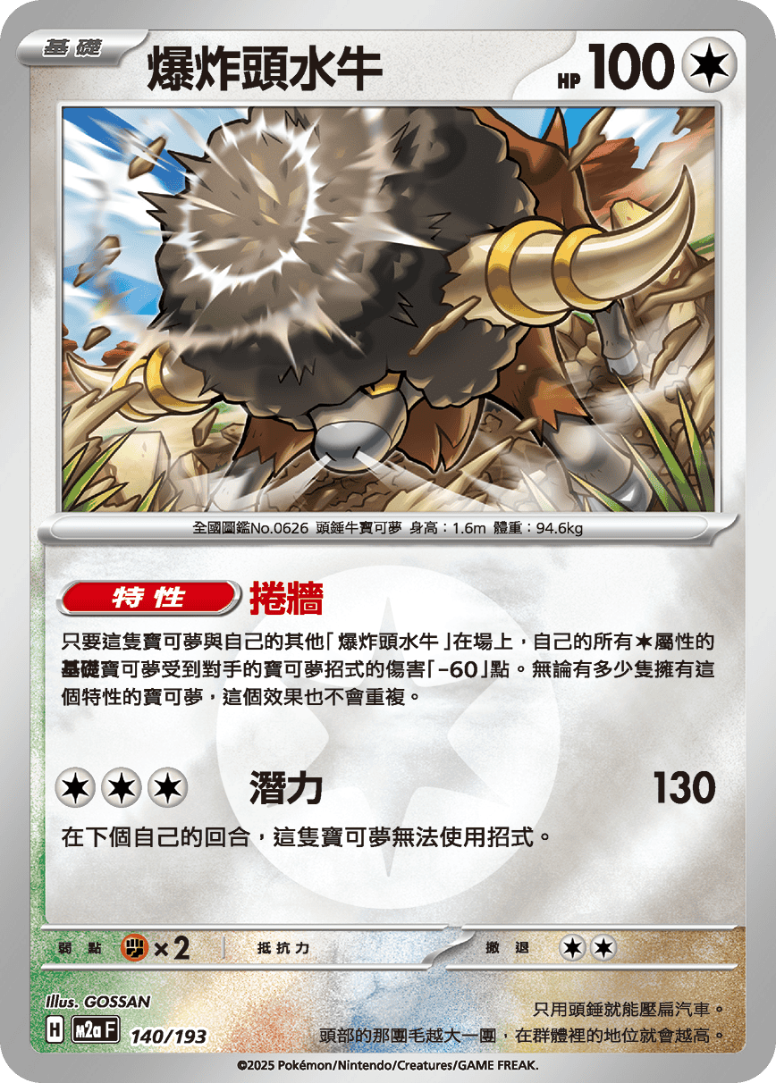 [鏡面閃版-能量標誌]M2aF 140/193 爆炸頭水牛 -