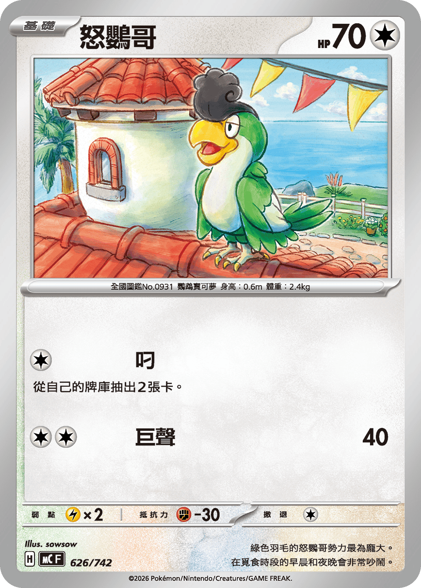 [閃版]MCF 626/742 怒鸚哥 -